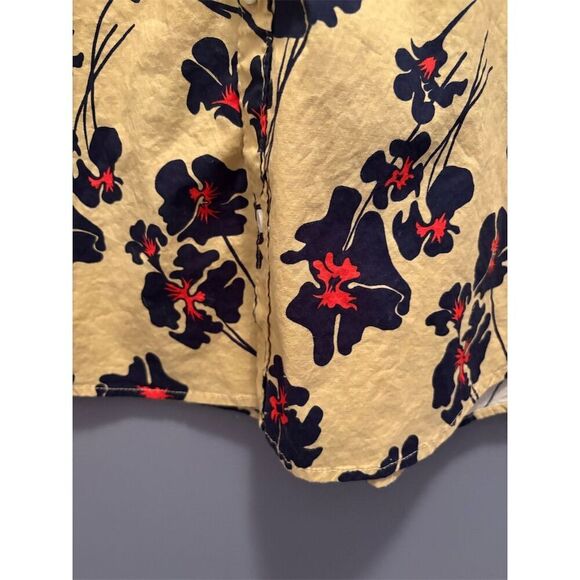 Hurley Men's Floral Short Sleeve Button-Down Shirt Size L Multicolor - Picture 4 of 9